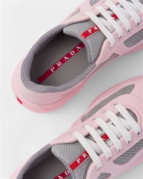 pink and black prada sneakers|hot pink prada sneakers.